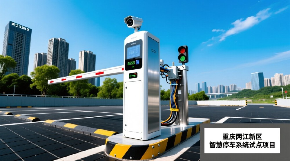 重庆两江新区停车场道闸系统安装